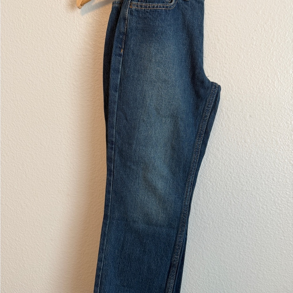 Cat & Jack Kids' Relaxed Straight Dark Blue Jeans - Picture 5 of 5